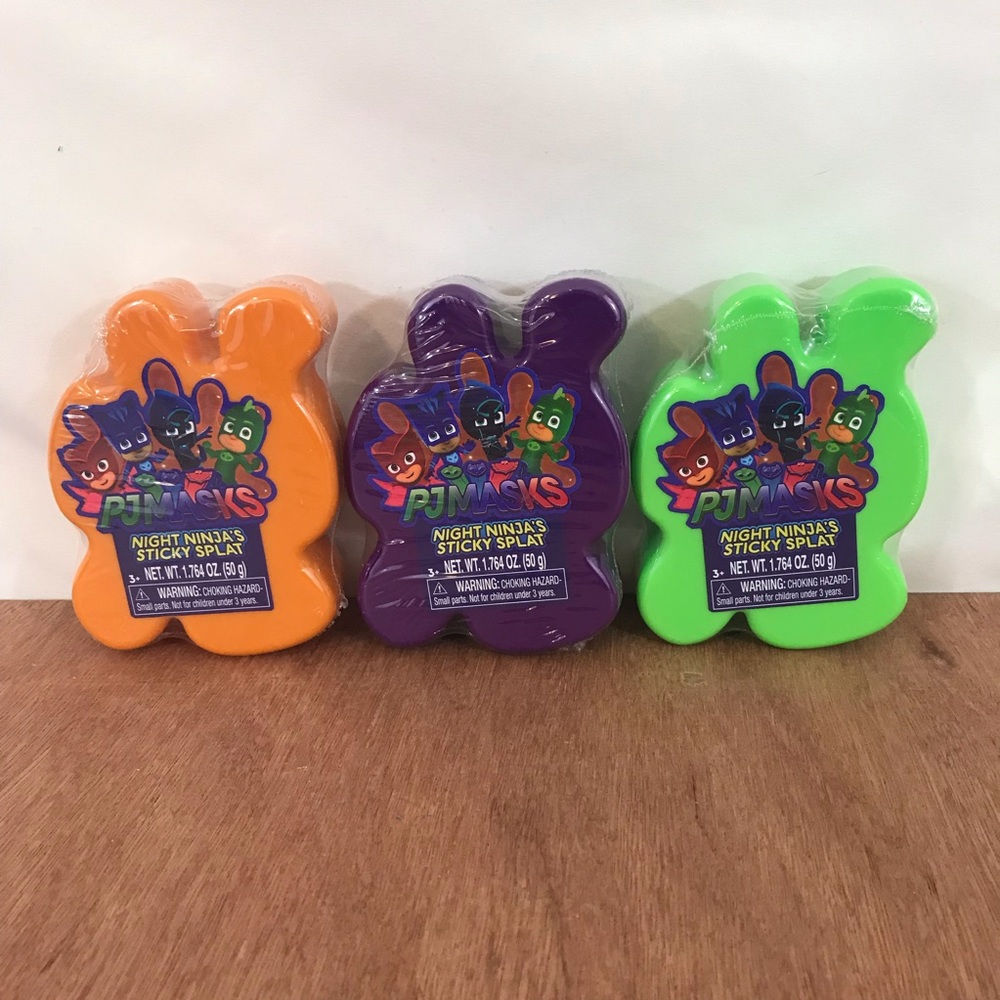 🇺🇸BRAND NEW PJ Mask 3 pack Slime